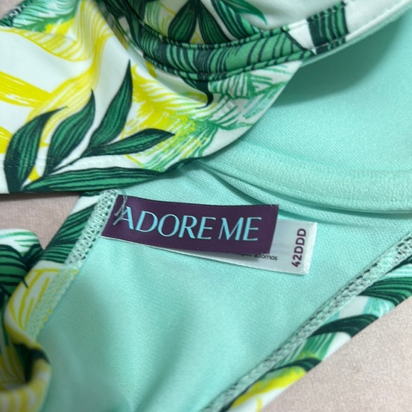 Adore Me Green and Yellow Bikini with Tropical Print - Picture 8 of 8